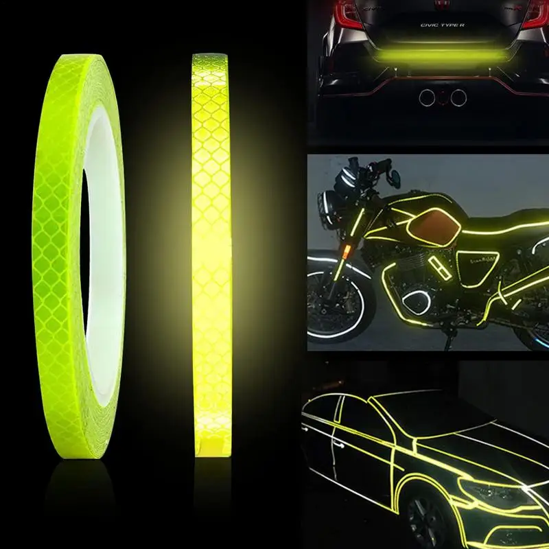 Reflective Tape For Bikes Reflective Strip Stickers Waterproof High Visibility Security Marking Self Adhesive Safety Warning