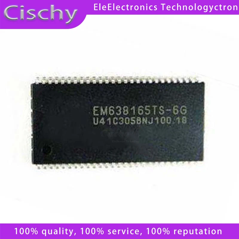 1pcs/lot EM638165TS-6G EM638165TS TSOP-54 In Stock