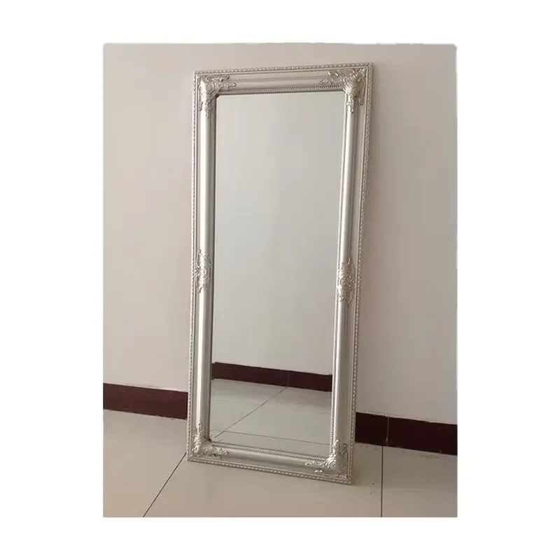 for  Modern Beveled Wood Wall Mirror  Living Room Home Decoration