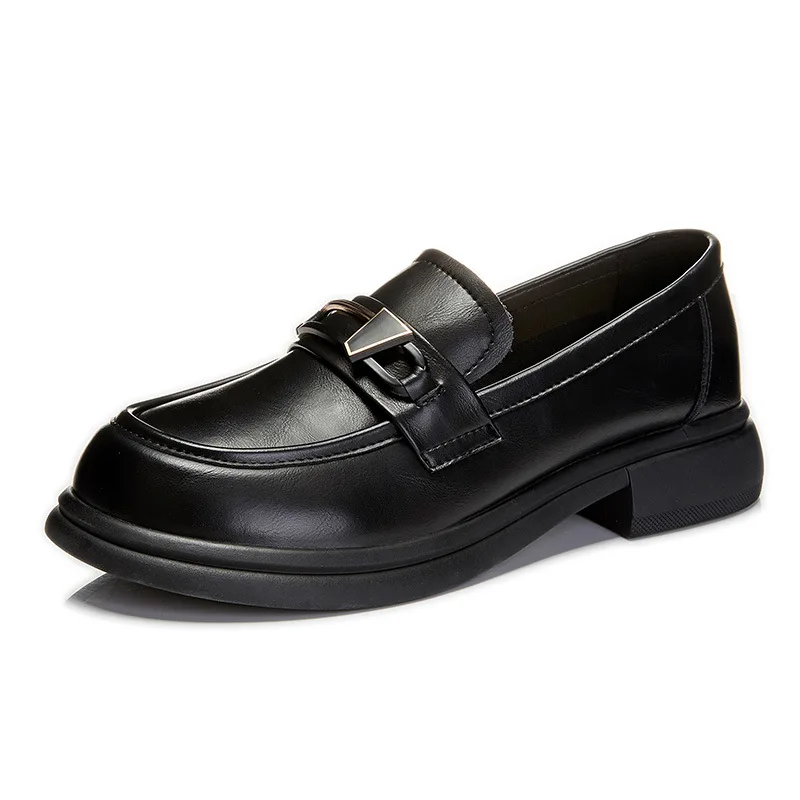 

Leather Loafers Women 2025 Spring New Women's British Style Small Leather Shoes Women