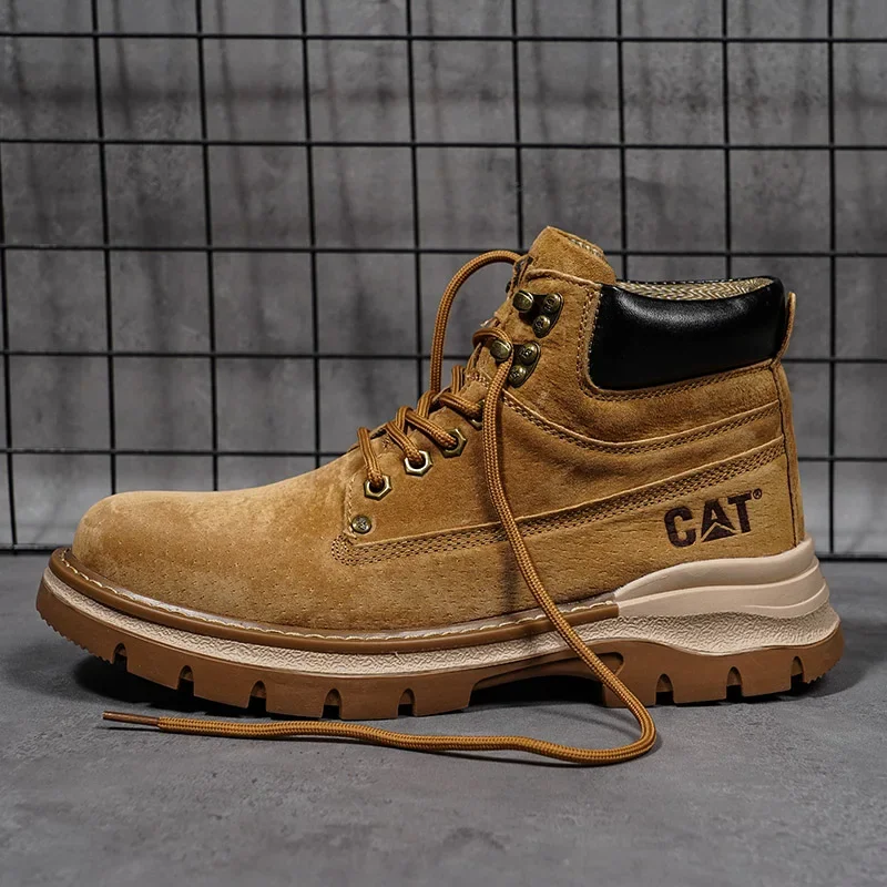 Botas de nieve de invierno para hombre, zapatos clásicos de alta calidad para senderismo al aire libre, antideslizantes, suela gruesa, prácticos, superventas