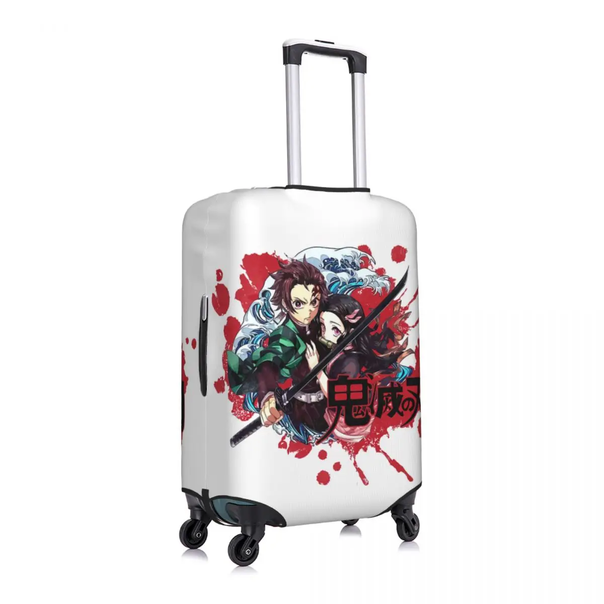 Demon Slayer Print Luggage Protective Dust Covers Elastic Waterproof 18-32inch Suitcase Cover Travel Accessories