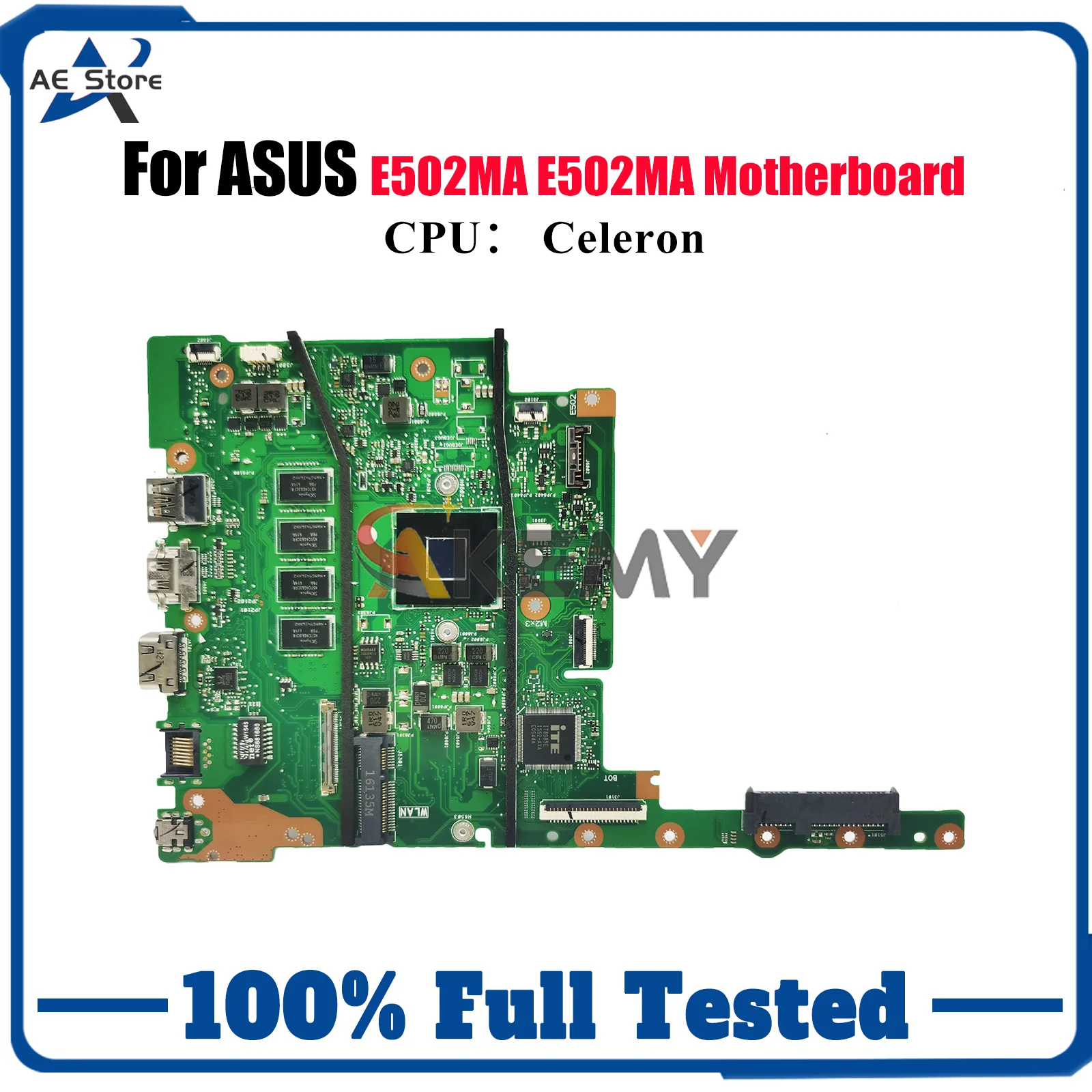 

E502MA Материнская плата для ноутбука ASUS EeeBook E502MA E502M Материнская плата для ноутбука с процессором Celeron 100% тестирование ОК быстрая доставка stk