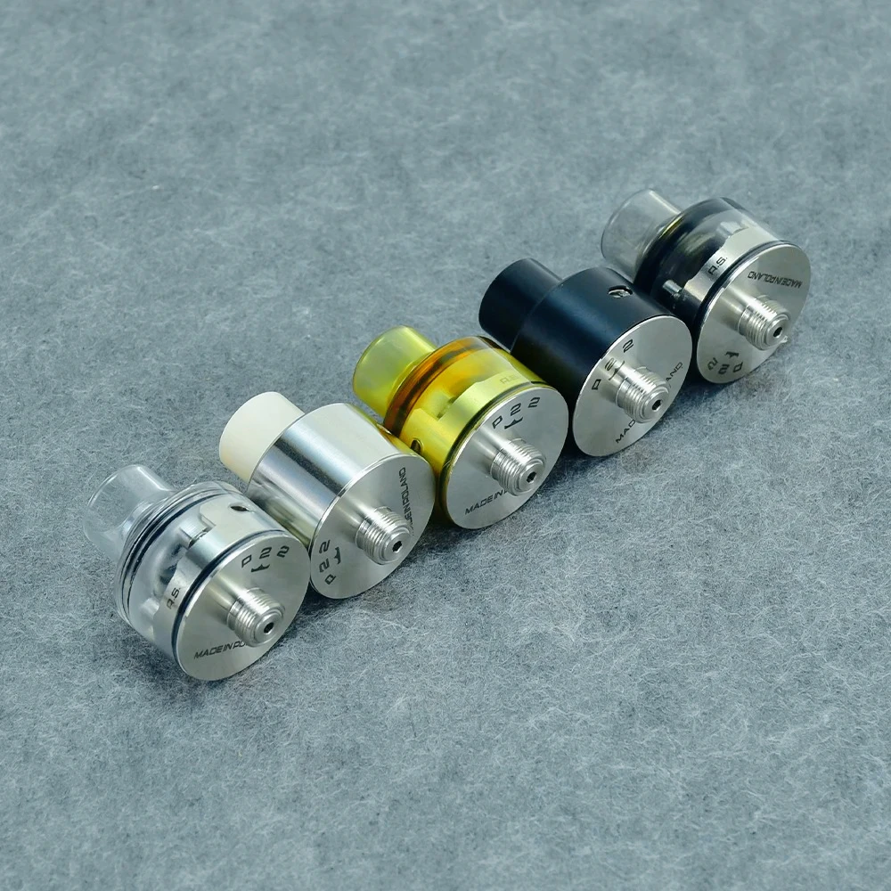 wolfcoolvape Monarchy P22 RDA 22mm Rebuildable Vape Tank 316SS Atomizer Dual/Single Coil with Squonk BF Pin & 24mm Ring for Mods