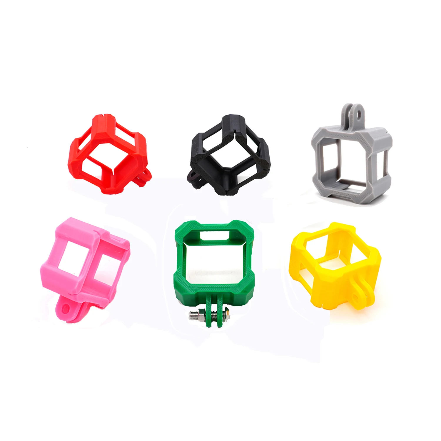 YSIDO Custodia protettiva per fotocamera in silicone Protezione antigraffio per action camera Protezione in silicone Parti protettive per parte DJI Action 2