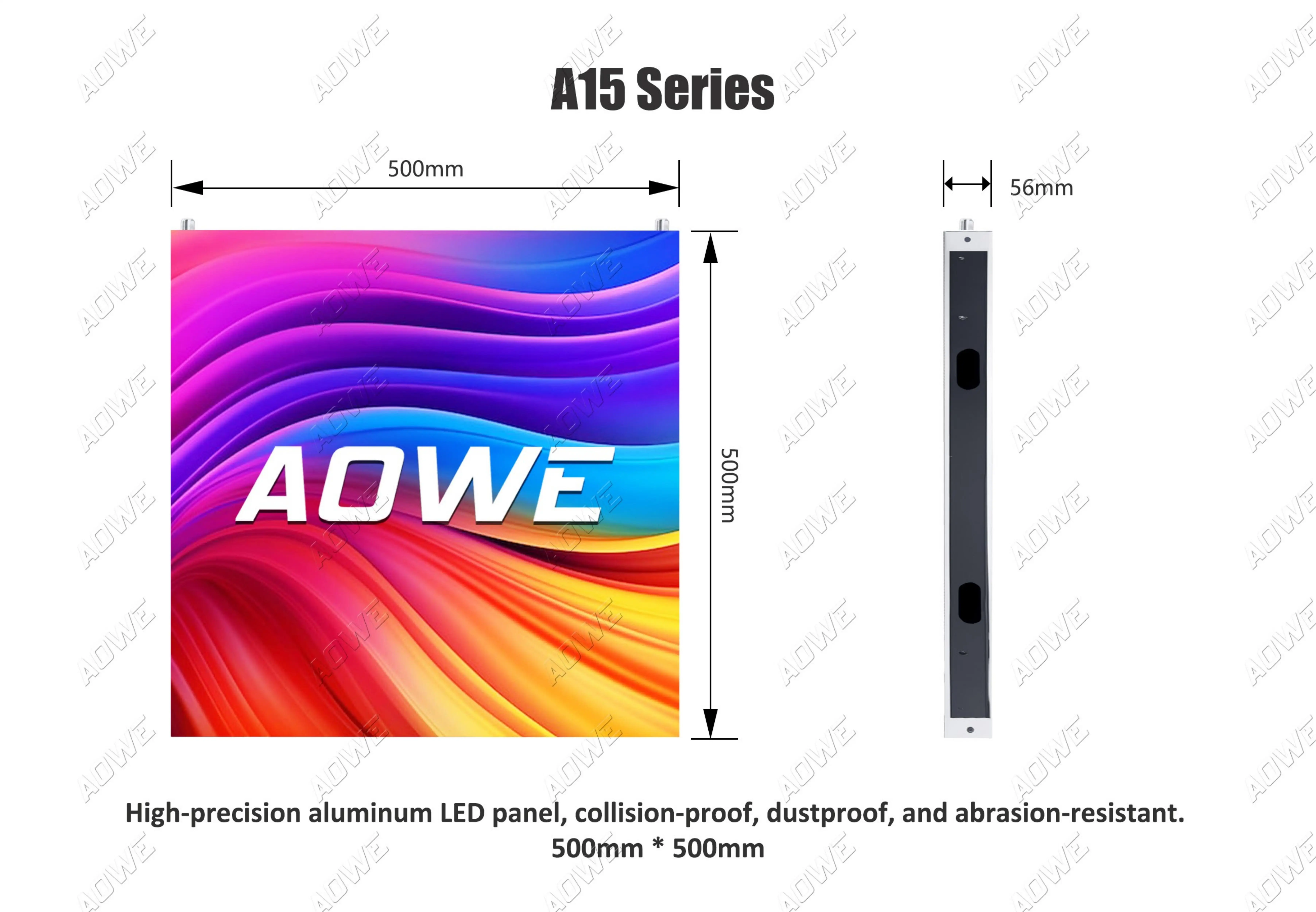 Indoor LED Video Wall High Resolution LED Module Panel P1.25 P1.53 P1.86 P2 P2.5 P3 P4 Full Color Commercial Display Screen