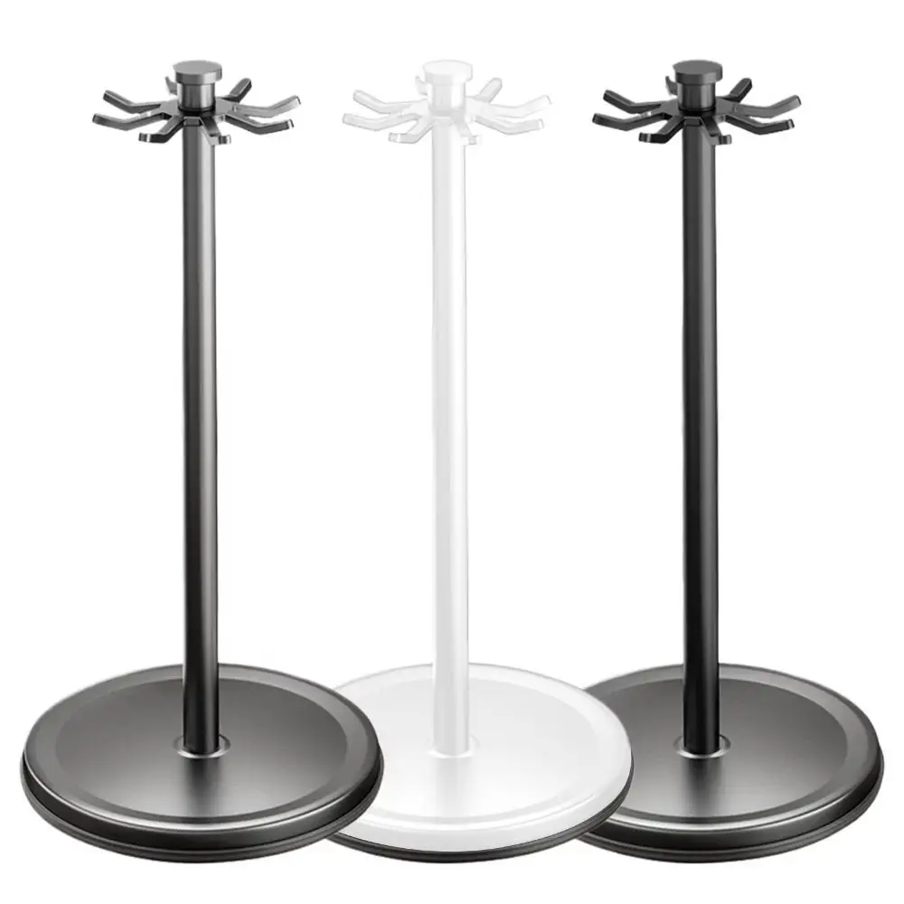 

8 Hooks Kitchen Utensils Stand 360 Degree Rotating Non-slip Flatware Storage Rack Stable Base Rust-proof