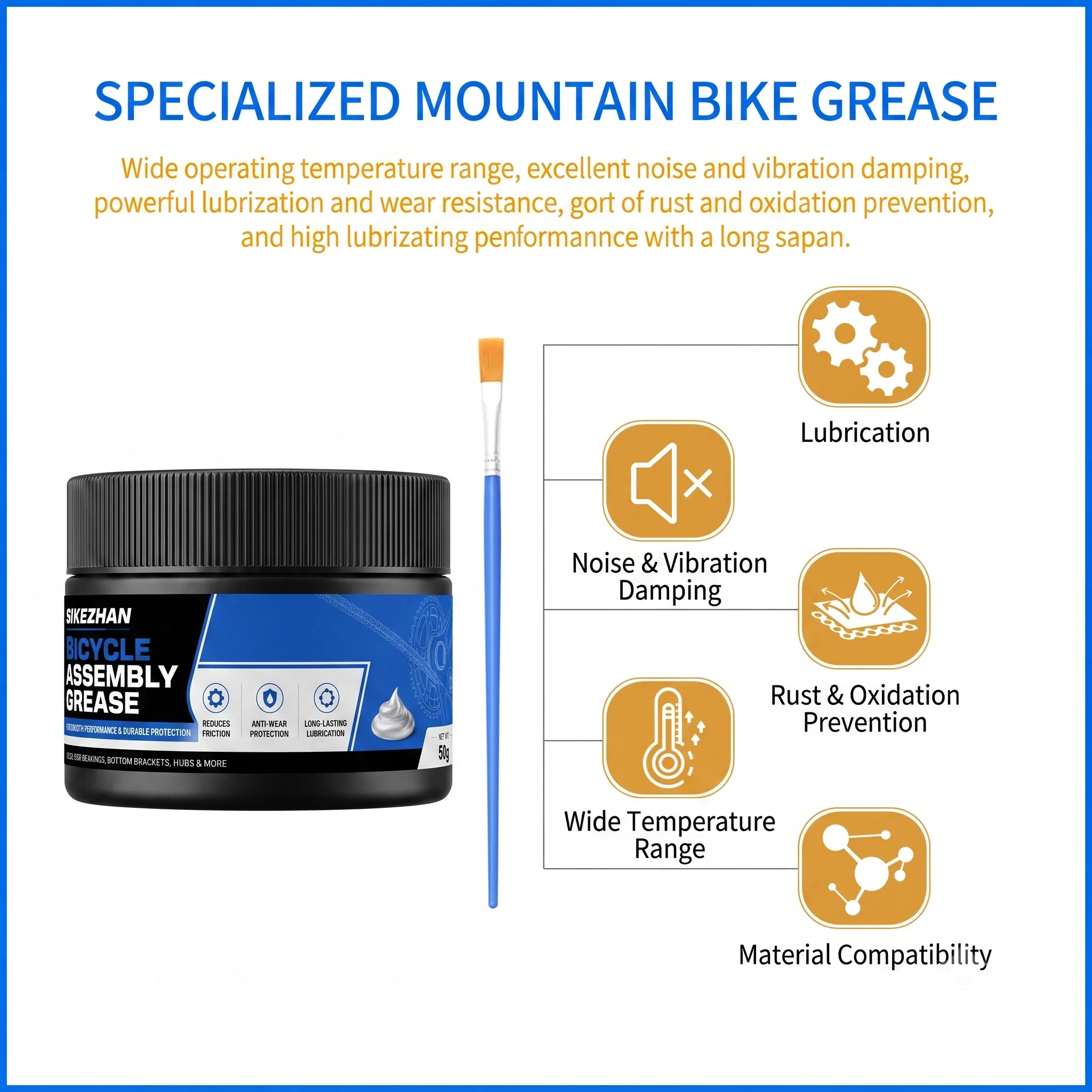 Grasa Premium para Ensamblaje  - Grease Waterproof Bike reseña y precio