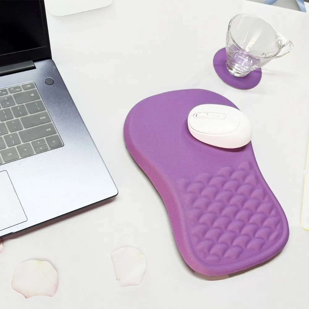 Non-Slip Ergonomic Mouse Pad Comfortable Slow-Rebound Wrist Support Mouse Pad Durable High-Elastic Hand Support Cushion