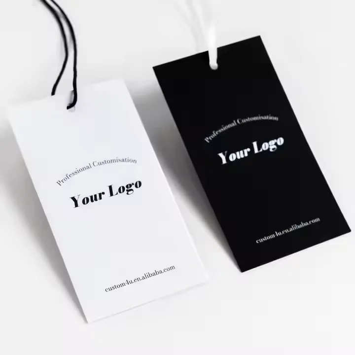 Maßgefertigte Luxus-Produktetiketten aus Papier, Kleidungsetiketten, transparente, durchsichtige, mattierte PVC-Hängeetiketten – Detail 1
