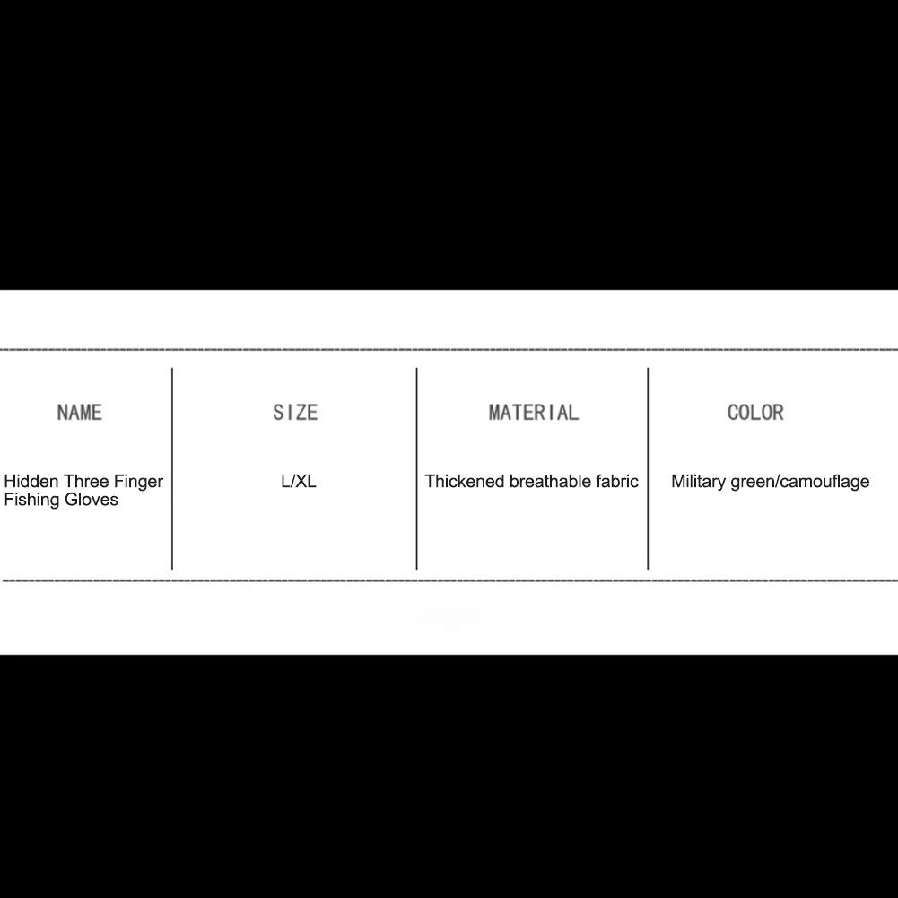 Men Camo Gloves Outdoor Ice Fishing Winter Warm With Release Index Thumb Middle Fingers Gloves For Outdoor Fishing