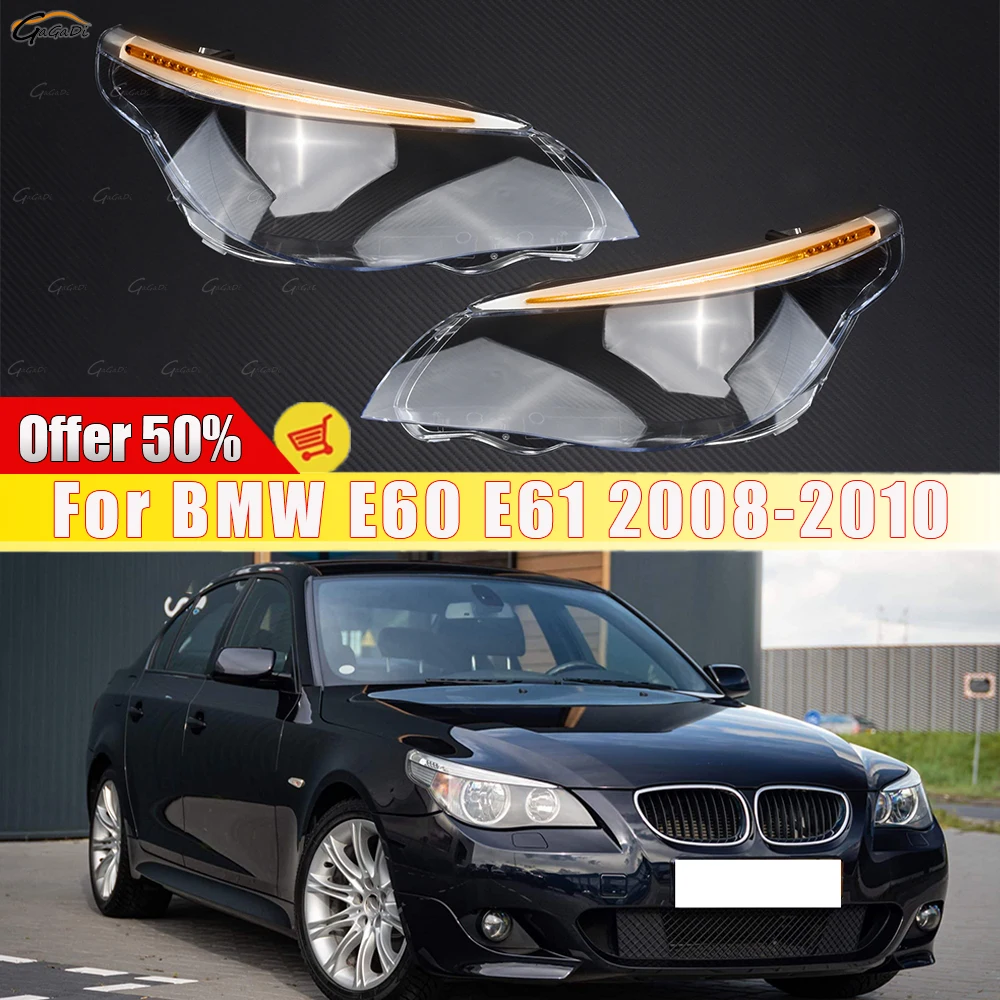 

Подходит для BMW E60 E61 525I 530I 545I 550I 2008-2010, линза передней фары автомобиля, старый стиль, крышка фары