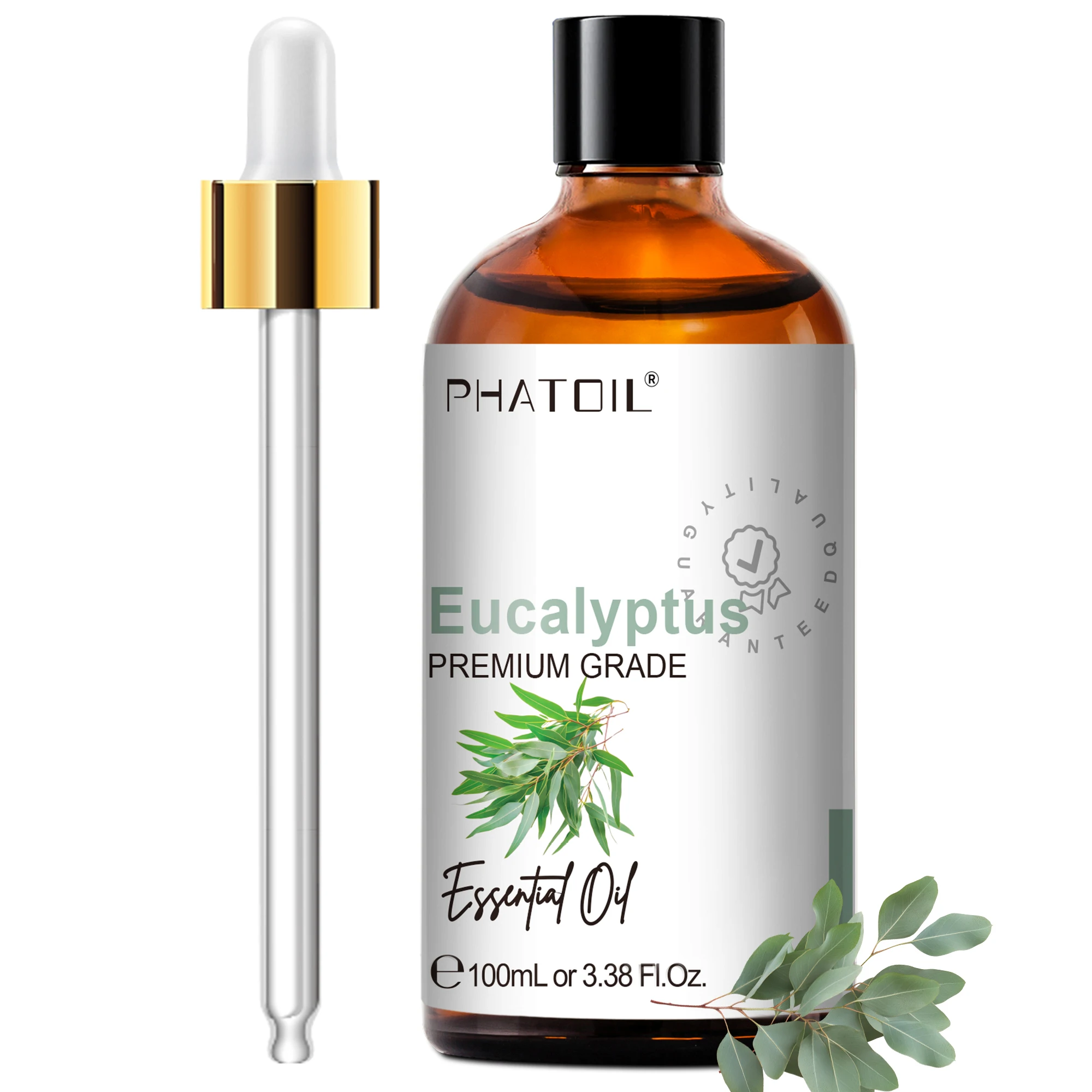 PHATOIL 100ml Pure Essential Oil For Diffuser Eucalyptus Peppermint Vanilla Tea tree Ylang Bergamot Aromatherapy Essential Oil