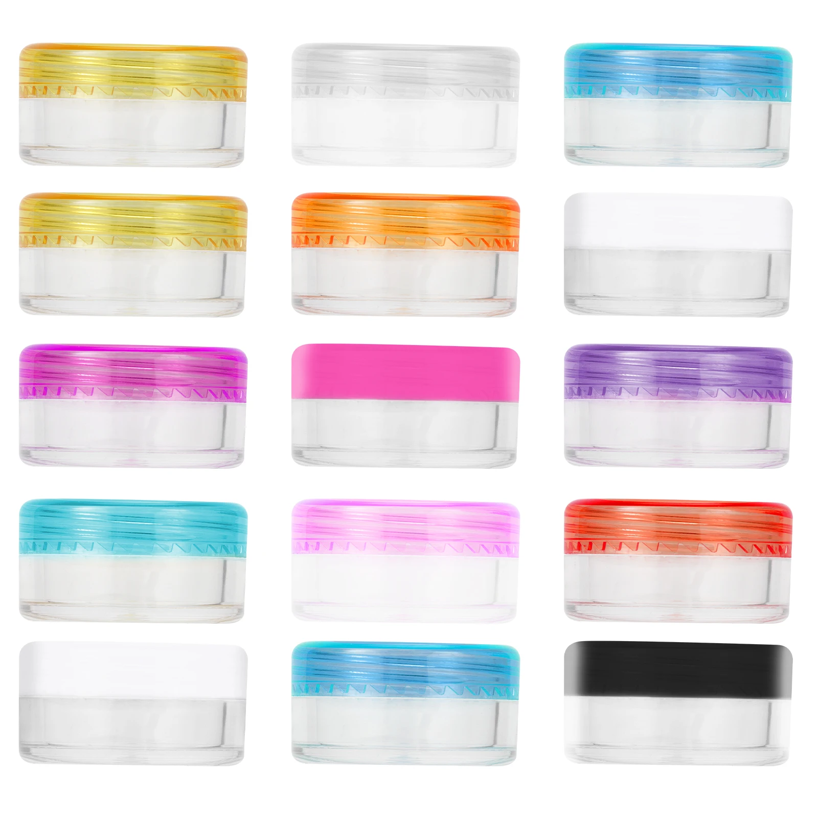 

44 Pcs Creams Container Packaging Box Plastic Jars Travel Size Empty Bottle Containers Durable Portable