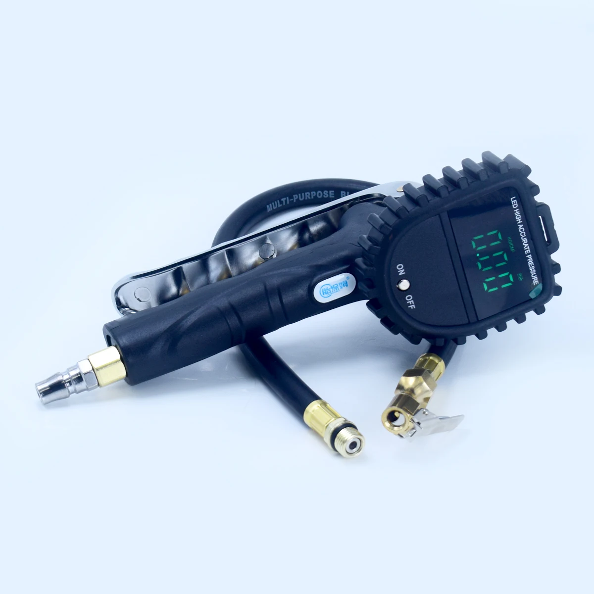 

LED Digital Tire Pressure Gauge with 0-255psi Range and Memory Function and Unit Conversion for Multiple Vehicles