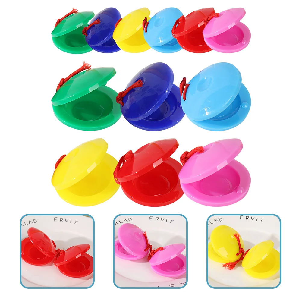 Castanets Rhythm Instrument Plastic Lunch Board Toddler Toys Preschool Musical Instruments