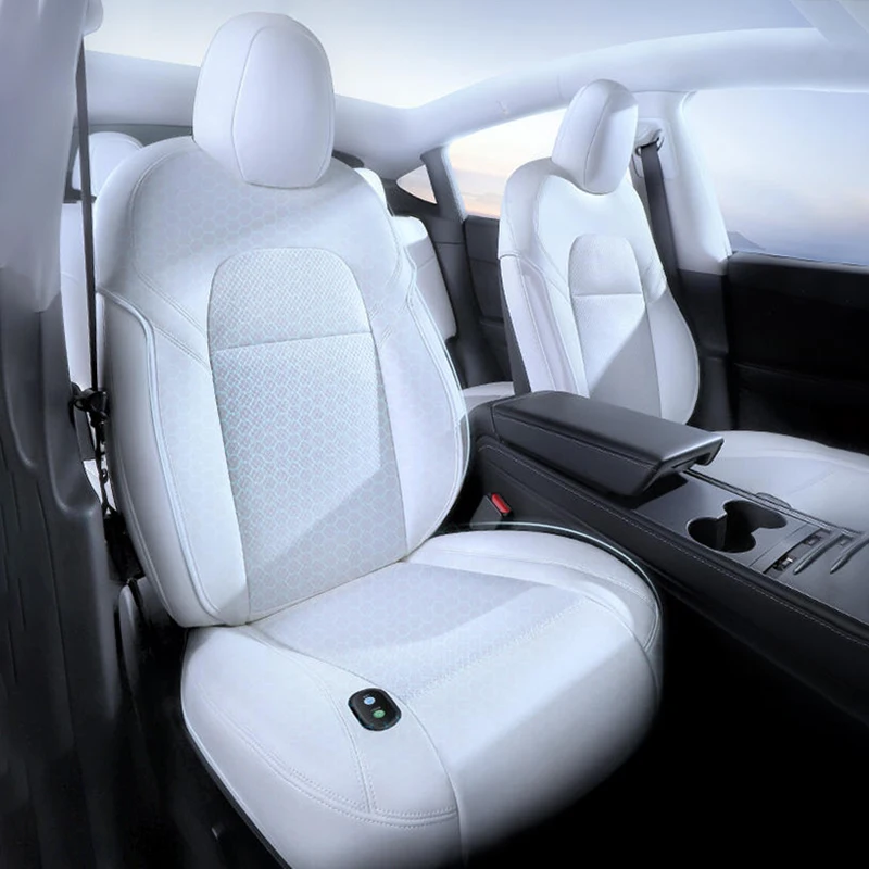 For New Tesla Model 3 Y Cushion Ventilation Seats Cover Summer Cool Breathable with Fan Ventilated Seat For Tesla Accessories