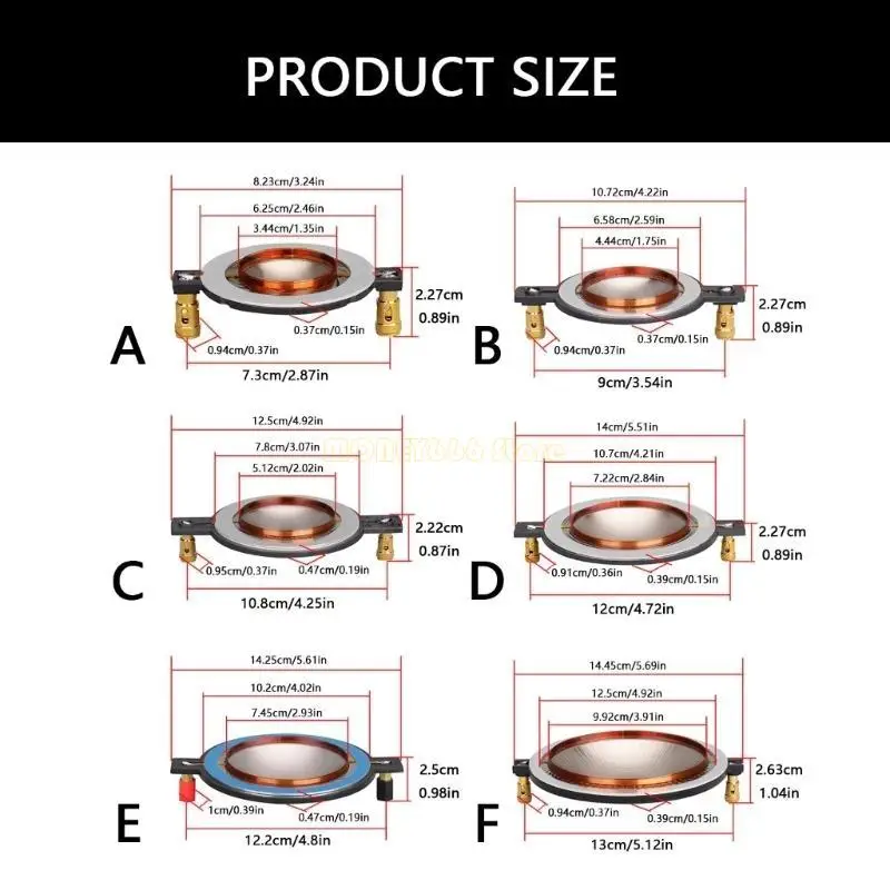 F62C Замена диафрагмы титана пленки пленки для оптимальных звуковых выступлений