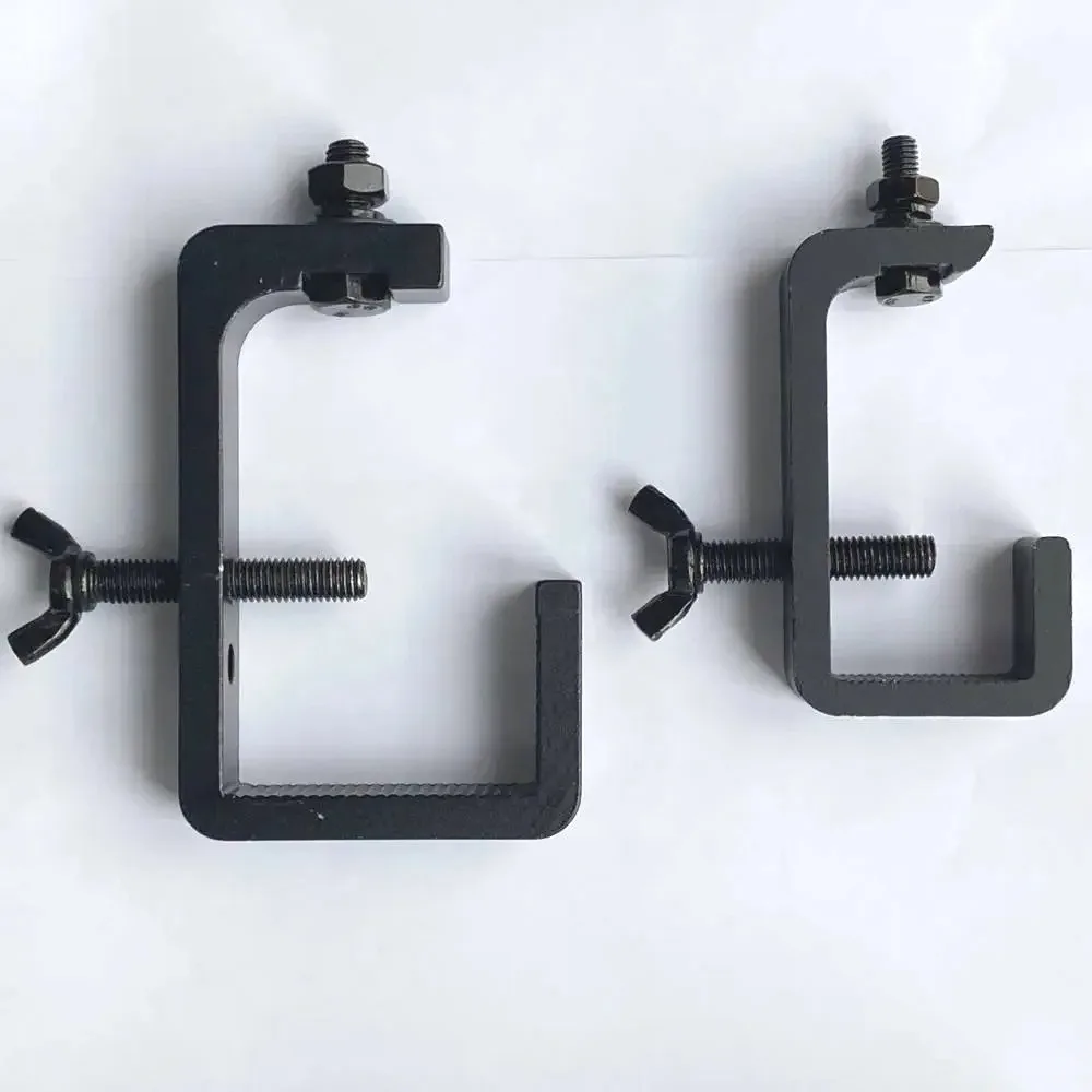 Квадратный зажим для труб, 15-40 мм, 30-55 мм, зажим из алюминиевого сплава, ферменный стенд, крючки, установленный луч освещения сцены, светодиодный светильник с подвижной головкой, DJ-фурнитура