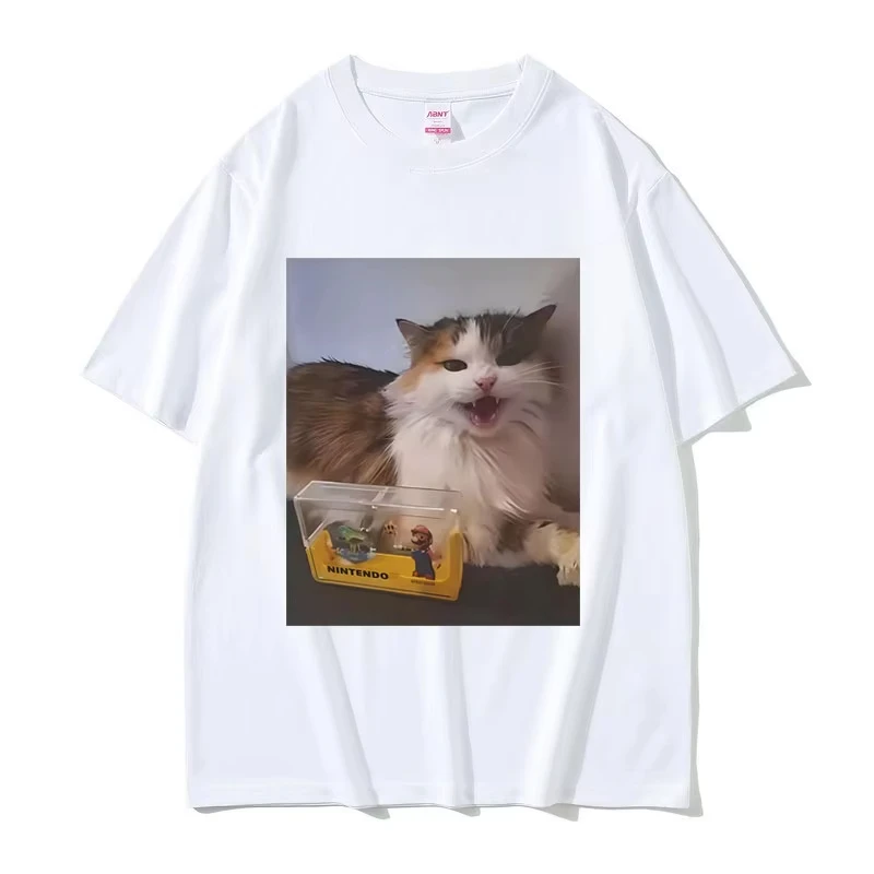 Forsaken Skin 007n7 Love Cat T Shirt Men Women Game Cosplay Tshirt Funny Graphic 100% Pure Cotton Printed T-shirt