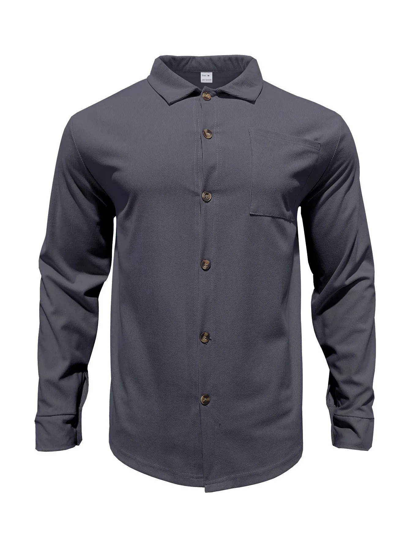 2026 Herbst Herren Cord Zweiteiler Set: Reihenverschluss-Cardigan & Langarmhemd – Lässiges, vielseitiges Streetwear-Mode-Outfit – Detail 23