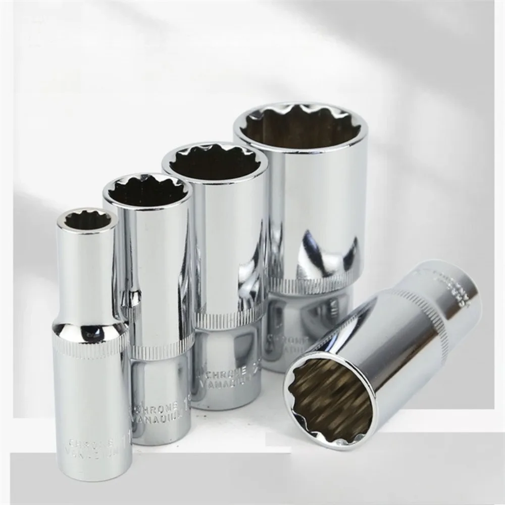 8-32mm Metric Hexagon Ratchet Wrench Sockets Impact Socket Auto Repair Tool 1/2 Drive Torx Bit Ratchet Wrench Adapter Tool Part