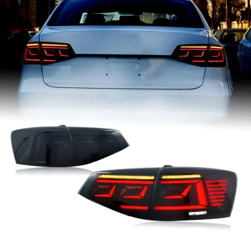 LED Rear Lamps Start up Animation 2015-2018 Sagitar Vento DRL Dynamic Turn Signal Tail Lights for VW Jetta MK6