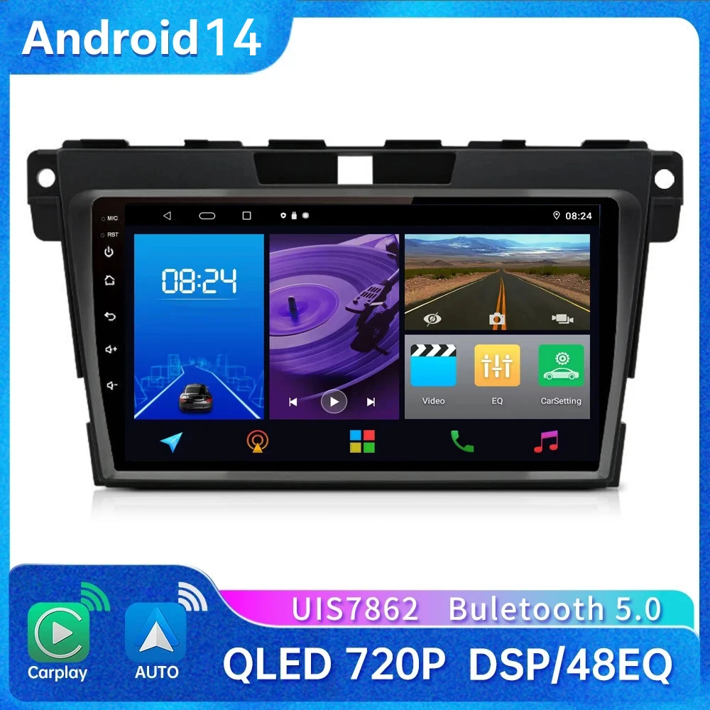 

9"Inch Car radio for Mazda CX-7 CX7 2008 2009 -2015 Multimedia Video player GPS Navigation Stereo 4G Carplay Head Unit Screen