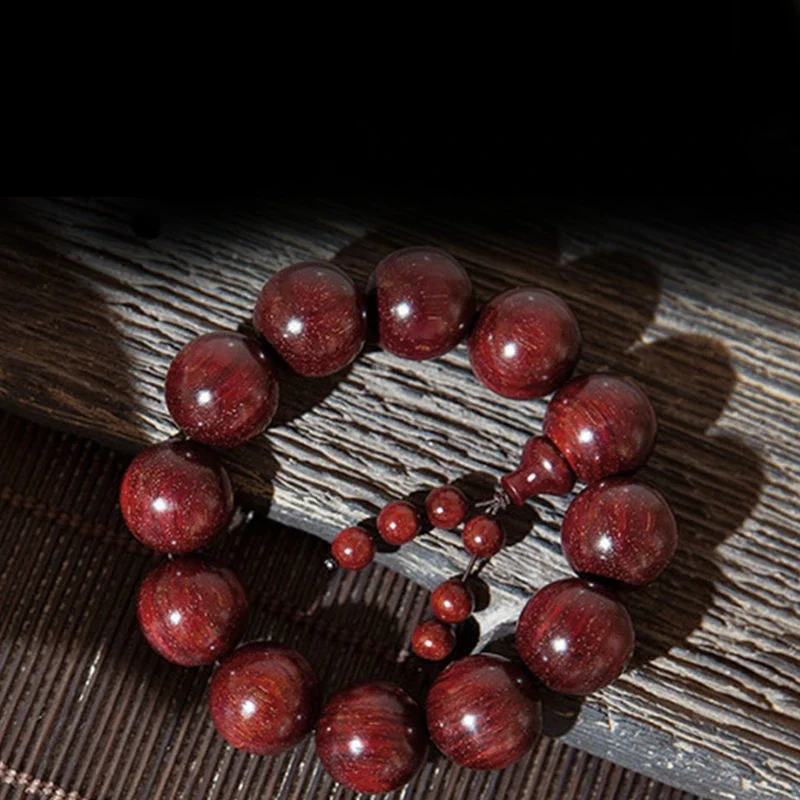 

Mencheese Natural lobular rosewood bracelet full of Venus old material for men and women 108 beads high oil wenwan bracelet.