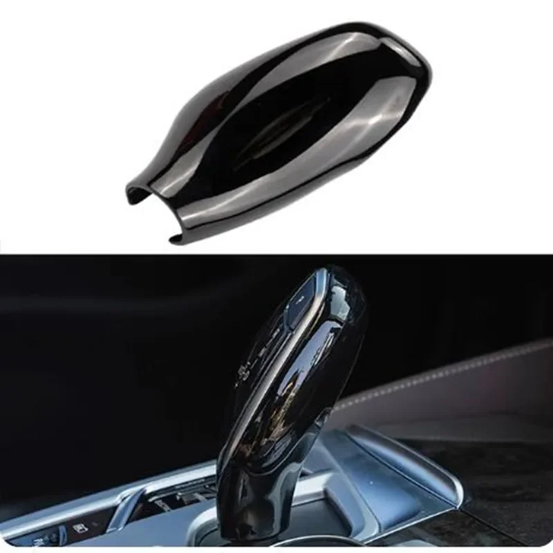 For Left Hand Driving ABS Black Red Center Console Gear Shift Knob Trim Cover For BMW G30 G31 G01 G02 G32 5 Series X3 X4 6gt