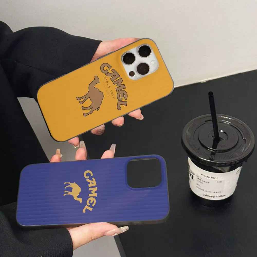 

Vintage Camel Cigarettes Phone Case For IPhone 17 16 15 14 Plus 13 12 11 Pro Max Pro Wave Corrugated Cover