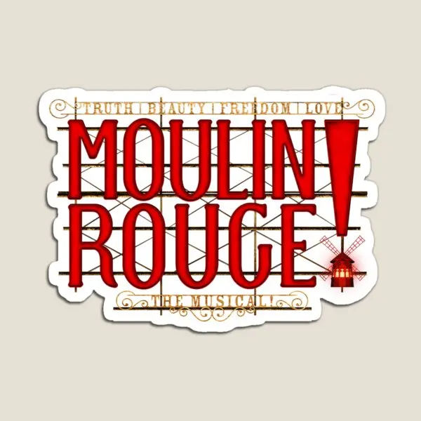 Moulin Rouge el imán Musical decoración refrigerador magnético niños colorido hogar bebé lindo para nevera organizador pegatinas
