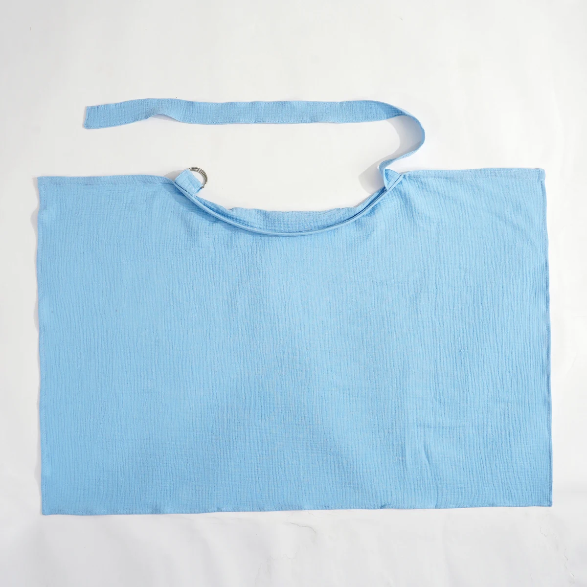 Elinfant Muslin Nursing Cover for Breastfeeding, Breathable Breastfeeding Cover up with Arch Neckline for Women, Nursing Apron