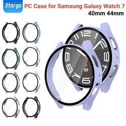 Glass+PC Case for Samsung Galaxy Watch 7/FE 40 44mm All-Around Screen Protector Bumper With Tempered Glass for Galaxy Watch FE