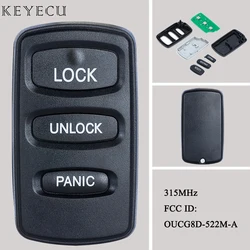 Keyecu dla Mitsubishi Montero 1998 1999 2000 2001 2002 2003 2004 2005 2006 pilot z kluczykiem samochodowym 315MHz FCC ID: OUCG8D-522M-A