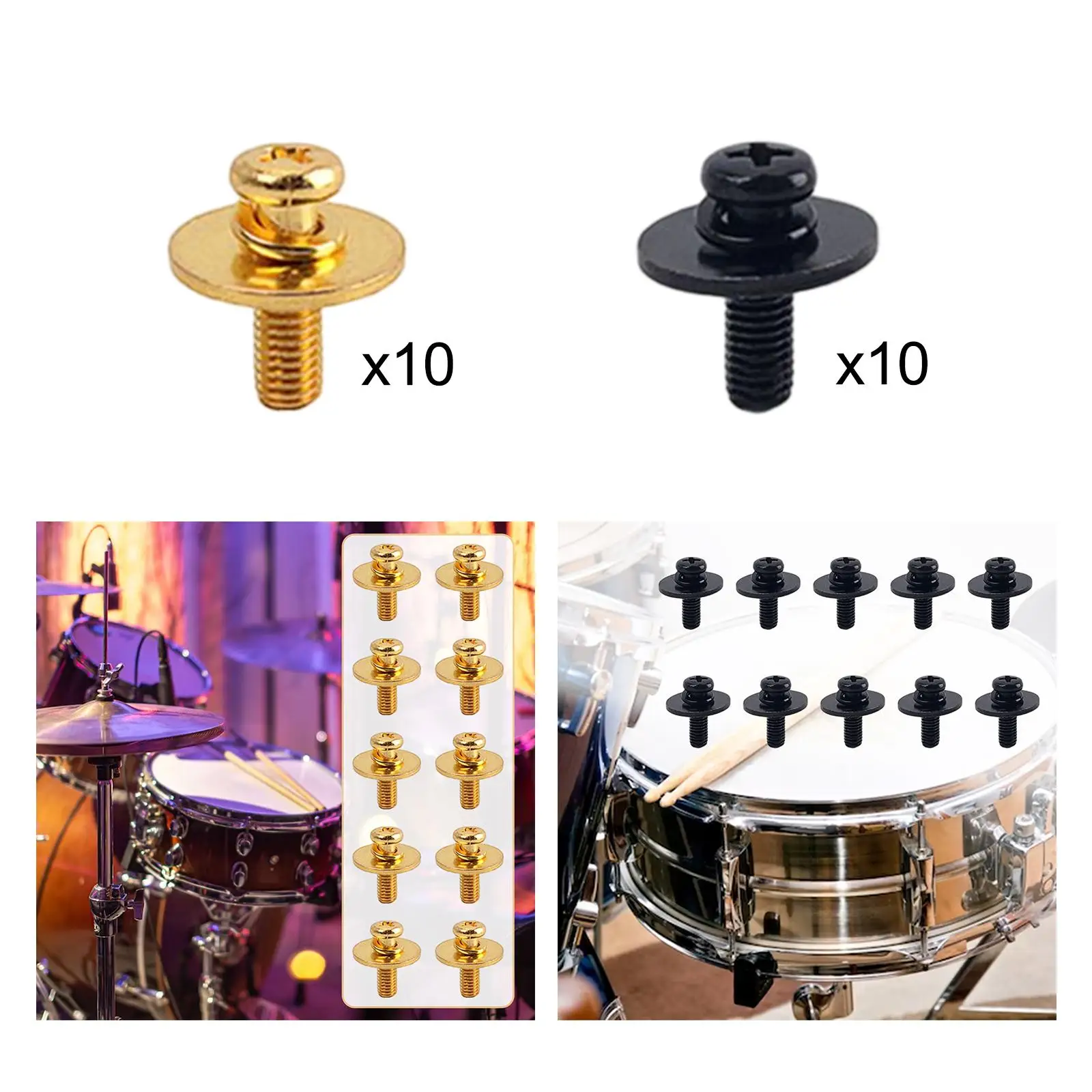 Metall Drum Lug Schrauben Drum Zubehör Drum Set Snare Drum Lugs