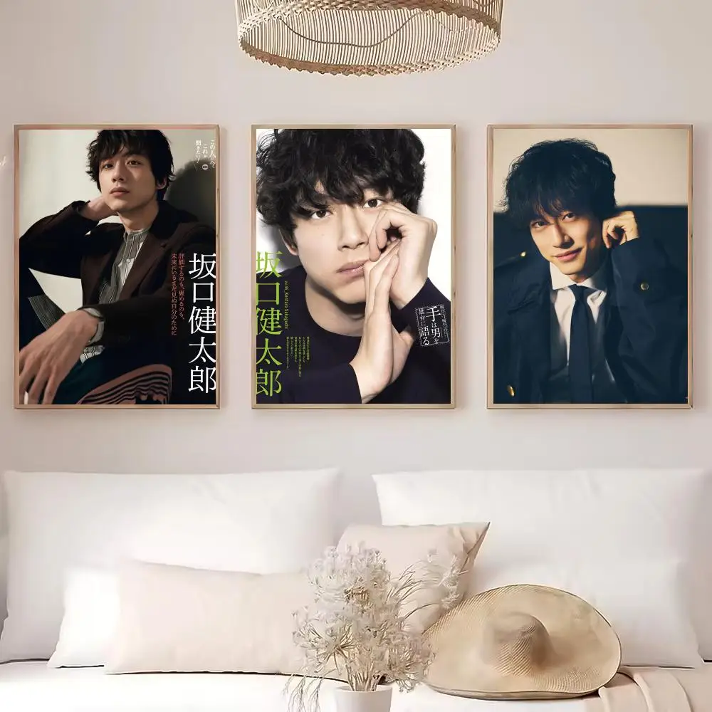 النموذج الياباني K-Kentaro SakaguchiS اللوحة الخط قماش المشارك: تجعد الحرة مقاوم للماء دائم جميع الفضاء جدار ديكور