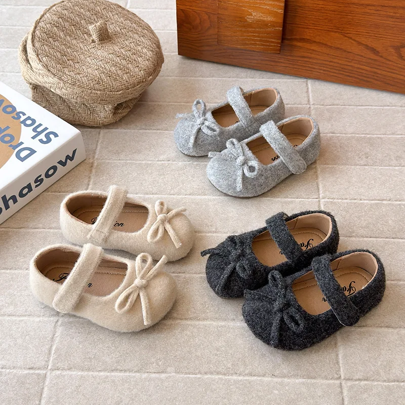 Children Leather Shoes for Girls 2026 Autumn New Fashion Korean Style Soft Bottom Anti-slippery Versatile Princess Dress Flats