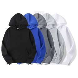 240GSM Fashion Brand Men's Hoodies New Spring Autumn Casual High Quality Sweatshirts Men/Women Tops Candy Solid Color Sweatshirt