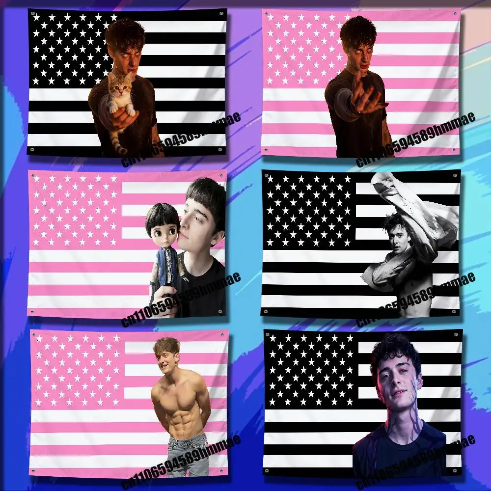 

N-Noah Cameron Schnapp Black America USA Flag For 80x120cm 70x115cm 150x200cm 100x150cm 50x70cm Garden Wall Banner Tapestry