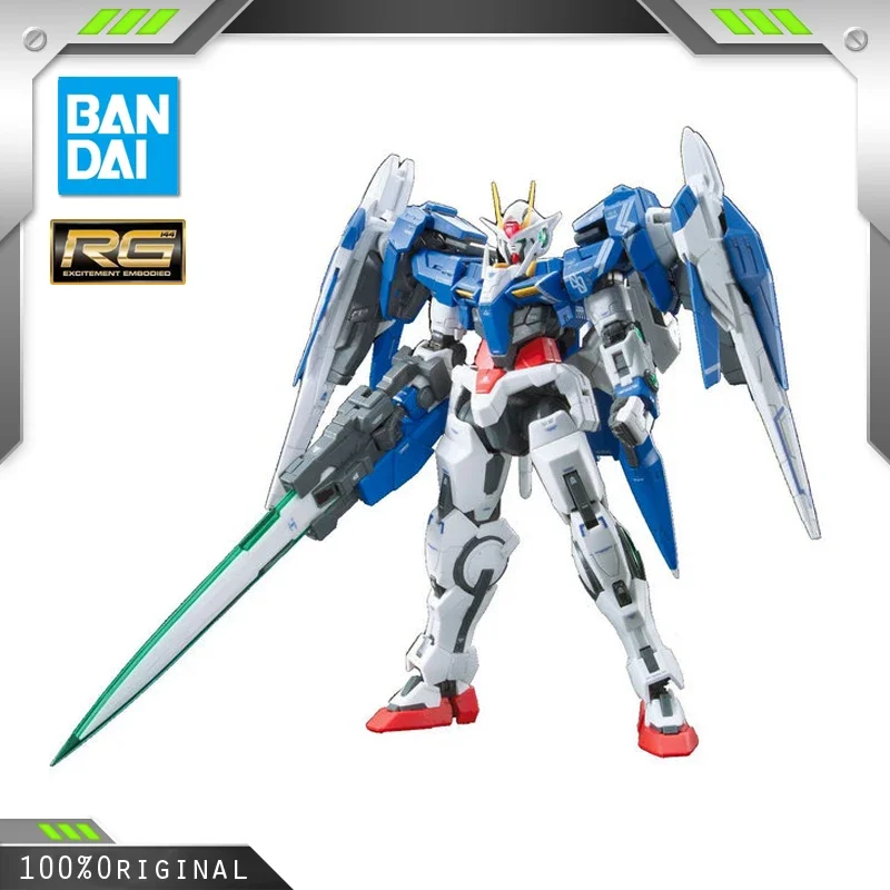 

BANDAI Anime RG 1/144 GN-000 Raiser GUNDAM New Mobile Report Gundam Wing Assembly Plastic Model Kit Action Toys Figures Gift