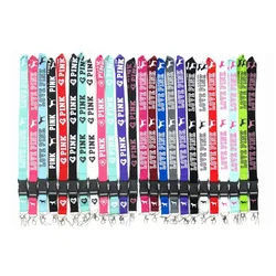 Popular Cellphone lanyard Straps Keys Chain ID cards Holder Detachable Buckle VS PINK Love cute dog gift Lanyards