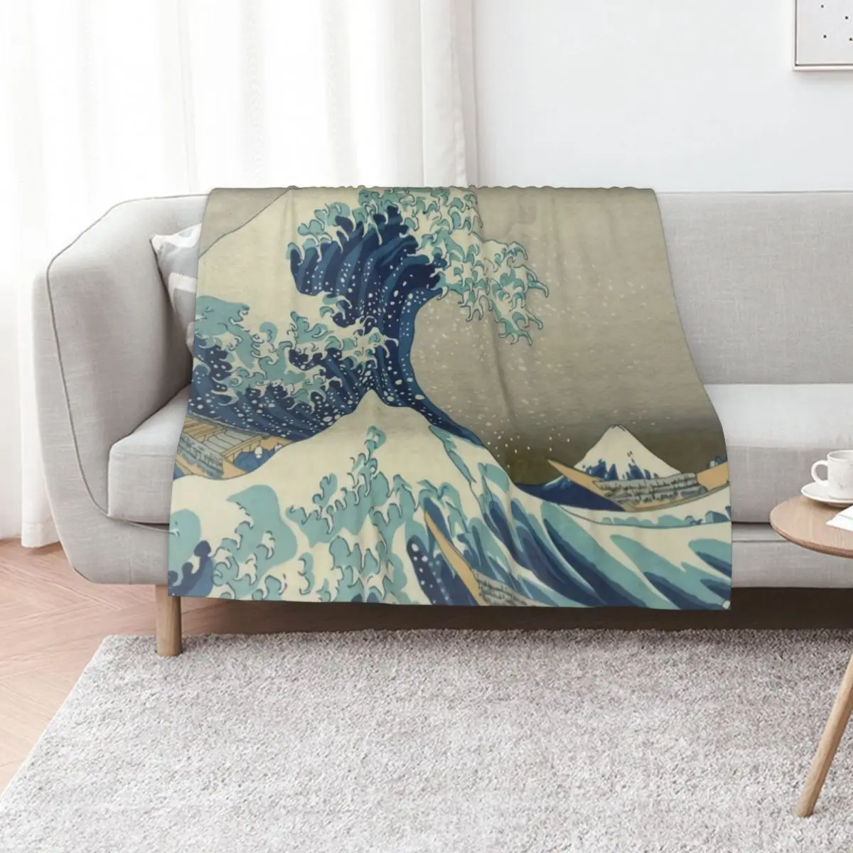 

Great Wave off Kanagawa Throw Blanket Winter beds blankets ands Thin Decoratives Blankets