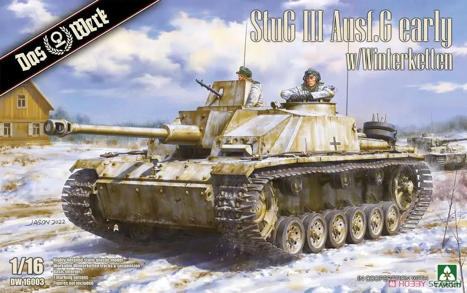 DAS WERK DW16003 1/16 StuG III Ausf. G Early w/Winterketten Plastic Model Kit