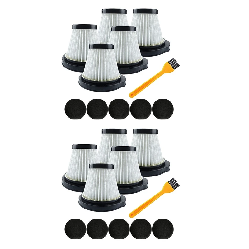 10X Hepa Filters Replacement For Deerma DX115 DX115S DX115C Portable Vacuum Cleaner Spare Parts