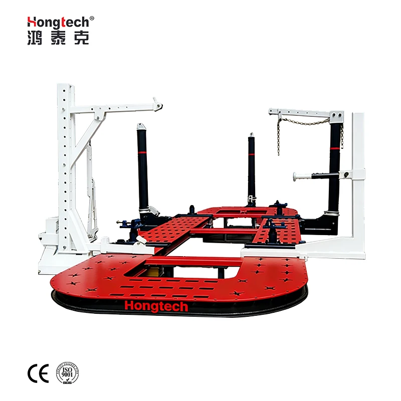 CE Hongtech Car Body Collision Repair Machine Auto Chassis Pulling Bench Manganese Steel Frame 58cm Bench Height 18 Months