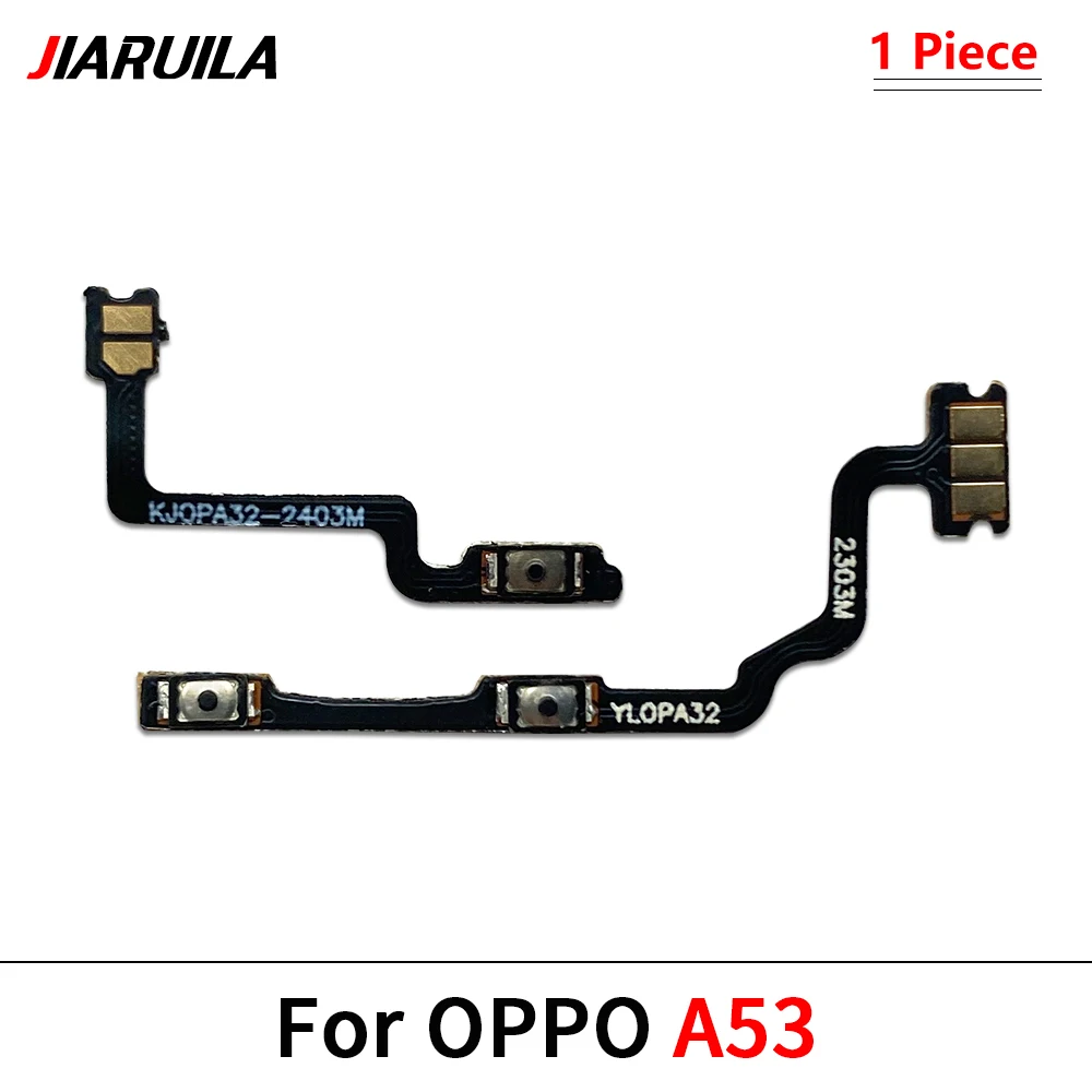 Volume Power Switch On Off Button Key Flex Cable For Oppo A16 A54 A52 A53 A55 5G A57 4G A74 A93 A95 5G Realme 9i Reno 5 6 7 Pro