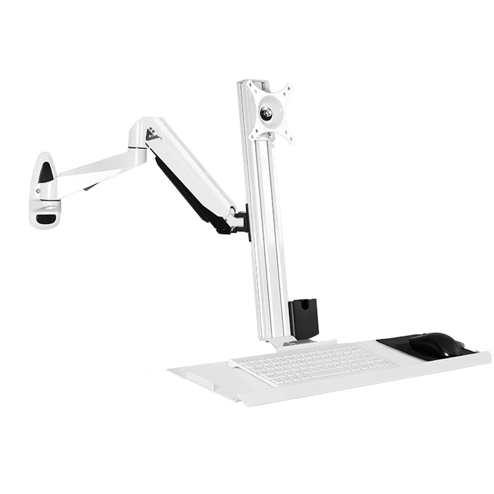 

New Wall-Mounted All-in-One Keyboard Mouse LCD Display 10 KG Weight Bearing Rotating Stand Aluminum Alloy GM188KB-2 Hot Sale