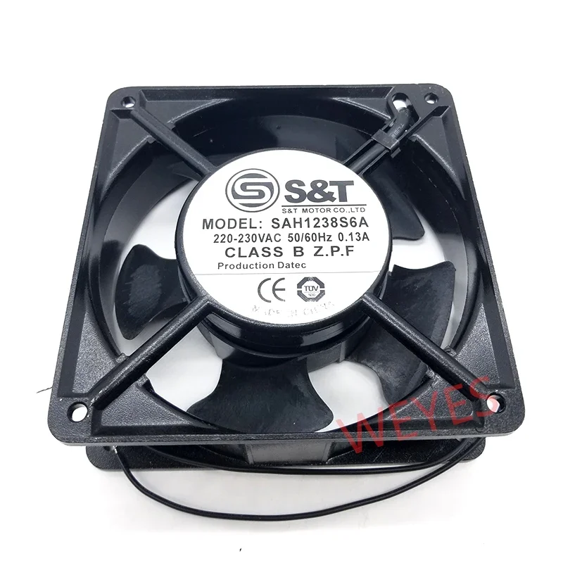 SAH1238S6A 12CM Fan New For S&T 12038 SAH1238S6A Cooling AC220-230V 0.13A 120*120*38MM Chassis Cabinet Cooler