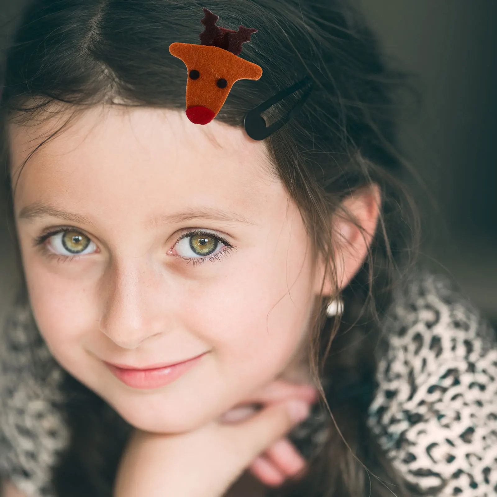 4 個クリスマスヘアクリップ素敵なクリスマスバレッタパーティーヘアアクセサリークリスマス頭飾り装飾クリスマス帽子